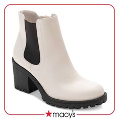 in stock Trendy Chelsea Boots With Stacked Heel For Fall, Trendy Fall Chelsea Boots With Block Heel, Trendy Chelsea Boots With Stacked Heel For Spring, Trendy Block Heel Chelsea Boots For Fall, Trendy Chelsea Boots With Block Heel, Casual Moto Boots With Stacked Block Heel, Winter Moto Boots With Reinforced Block Heel, Trendy Winter Boots With Stacked Heel, Trendy Ankle-high Chelsea Boots With Stacked Heel