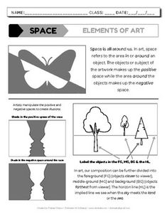 an article about the elements of art that is being displayed in this page, with instructions for