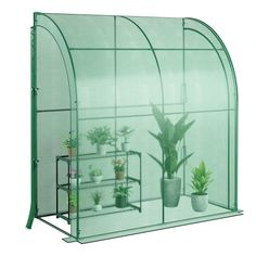 PRICES MAY VARY. 🪴【Spacious Space with 3 Tier Plant Stand】 The walk-in wall greenhouse measures 7' x 3.5' x 7' (L x W x H), providing enough growing space for seedlings, flowers, herbs, vegetables, fruits, and more. Besides, it is equipped with a 3-tier flower rack, bringing convenience for centralized fertilization and watering. 🪴【Walk-in Design & Easy Assembly】 The garden greenhouse comes with 2 large roll-up doors, which can be easily opened or closed by zippers, and fixed by straps, promot Wall Greenhouse, Garden Rack, Mini Serre, Doors Indoor, Lean To Greenhouse, Flower Rack, Seedling Pots, Portable Greenhouse, Walk In Greenhouse