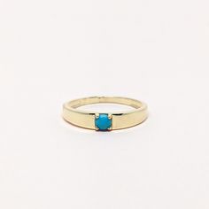 Natural Turquoise Round Gemstone Ring in 14k SOLID GOLD For Her from our Capsule Jewelry Collection.  Turquoise Round Cabochon Stone is set in Prong Setting in our Factory. Gold Ring AAA+ Quality. Perfect Gift For Everyday or Gift for December Birthstone for Your Loved Ones. ►  DIMENSIONS : ◆ Gemstone : Turquoise                       ◆ Stone size : 3*3 mm                           ◆ Gross Weight :1.500 grams ◆ Shank Width : 3 mm        *  Material :  14k Yellow,White,Rose Gold      EACH Ring is Capsule Jewelry, Gold Turquoise Ring, December Birthstone Ring, Art Deco Gold, Turquoise Gold Ring, Zierlicher Ring, Solid Gold Ring, Ring Art Deco, Solid Gold Rings