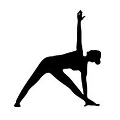 the silhouette of a woman doing yoga poses