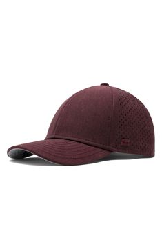 A smart moisture-wicking lining ensures superior comfort in a breathable perforated hat with a glare-reducing visor lining for superior clarity. 2 1/2" brim width Adjustable snapback strap 59% nylon, 34% micropolyester, 7% elastane or polyester/spandex Spot clean Imported Ball Cap, Snapback Hat, Snapback Hats, Polyester Spandex, Moisture Wicking, Baseball Cap, Baseball Hats, Nordstrom, Spandex