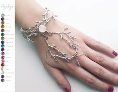 Elvish Jewelry, Branch Bracelet, Elven Jewelry, Foot Bracelet, Talisman Necklace, Pagan Jewelry, Leaf Bracelet, Witchy Jewelry, Bracelet Ring