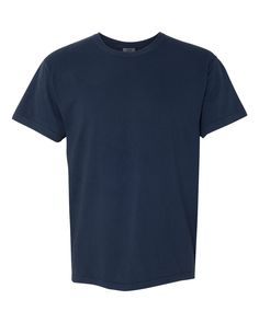 Adult Heavyweight RS T-Shirt - TRUE NAVY - S | Comfort Colors Adult Heavyweight T-Shirt in True Navy Blue Size Small | Ringspun Cotton 1717, C Salt Free, Embroidered Tee, Embroidered Tshirt, Embroidered Shirt, Tee Shop, Online Design, Vintage Looks, Comfort Colors, Custom Tshirts