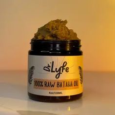 Dr.Lyfe 100% Raw Batana oil for healthier, fuller, & thicker hair. 4oz Jar Batana Oil, Tiktok Shop, Thicker Hair, Linoleic Acid, Promotes Hair Growth, Essential Fatty Acids