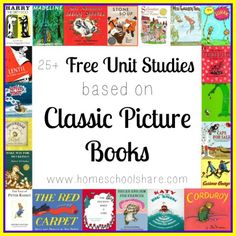 books with the title free unit studies based on classic picture books