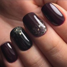 17 Stylish Dark Winter Nail Colors for 2023-2024 Black And White Nail Designs, Nail Colors Winter, Holiday Nail, Black Nail Designs, Winter Nail Designs, Nail Designs Glitter, My Nails, Nail Polishes