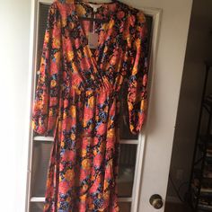 Floral Over Dress Nwt Size Small Black Halter Maxi Dress, Peplum Midi Dress, Purple Maxi, Drape Gowns, Purple Maxi Dress, Lauren Conrad Dress, Over Dress, Maxi Jersey Dress, Pleated Maxi Dress