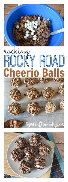 the recipe for rocky road cheerio balls is shown