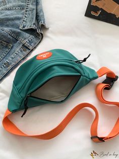 BirdinBag - Medium Zipper Colorblock Fanny Pack - Sleek and Stylish Storage Solution Stylish Storage Solutions, Waist Bags, Word Wrap, Bum Bag, Stylish Storage, Green Bag, Storage Solution, Fanny Pack, Stylish Design