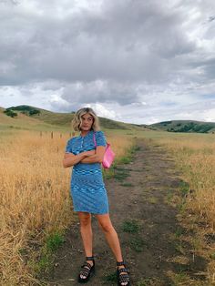 Meet the newest piece that has our closets absolutely freaking shook. The On The Verge Dress-- a blue multi knit mini dress that is just so rad. Different than anything we already have in our closets, this micro-knit midi holds major cool girl powers. We stan a casual dress moment, just add chucks or doc sandals for a fit that will instantly make you feel like the most chic girl in the room. It's not a want, but an absolute need. Why we love it: Made from super ﻿Micro-knit that holds everything Trendy Knit Mini Dress, Knit Mini Dress For Day Out, Blue Fitted Knit Mini Dress, Blue Knit Mini Dress, Doc Sandals, The Verge, Lucky Day, Knit Mini Dress, Knit Midi