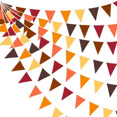 an orange and brown triangle pattern on a white background