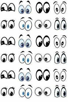 an image of eyes with different expressions and shapes on them, all drawn in one line