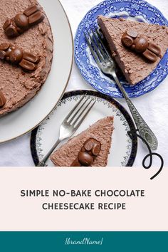 Easy no-bake chocolate cheesecake recipe Easter Surprise