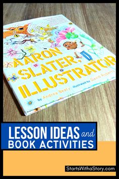 a book with the title, lesson ideas and book activities