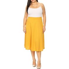 Elevate your wardrobe with our Women's Plus Size A-Line Midi Skirt, a must-have for any fashion-forward collection. This skirt is designed to flatter your curves, featuring a flared silhouette that swings gracefully with each step you take. The high waistband is crafted with an elastic band, ensuring a comfortable, snug fit that accentuates your waist. Made from a soft, breathable fabric, this skirt is perfect for all-day wear, whether you're at the office or out on the town. Its solid color mak Midi Skirt Casual, Tulle Long Skirt, Floral Print Midi Skirt, Midi Flare Skirt, Skirts Midi High Waisted, Party Skirt, Printed Midi Skirt, Long Maxi Skirts, High Waist Fashion