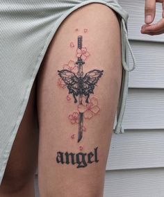 Within Tattoo, Thigh Piece Tattoos, Butterfly Tattoos On Arm, Cute Thigh Tattoos, Dragon Tattoo Ideas, Warrior Within, 4 Tattoo, Hand Tattoos For Women