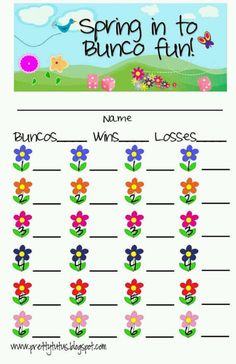 spring to bunny fun printable game with flowers and butterflies on the side, in front of