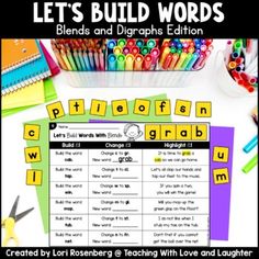 let's build words blends and digrash edittion for the classroom