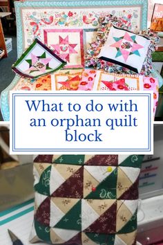 what to do with an orphan quilt block