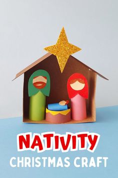 an origami nativity christmas craft for kids