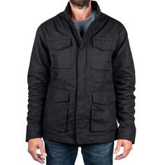 You'll stay warm even when the temperatures drop with this men's Sonoma Goods For Life fleece-lined canvas jacket. Zipper closure Fleece lining Long sleeves 4-pocketFABRIC & CARE Cotton Machine wash Imported Color: Black. Gender: male. Age Group: adult. Pattern: Solid. Canvas Jacket, Jacket Zipper, Life Size, This Man, Large Black, For Life, Stay Warm, Fabric Care, Age Group