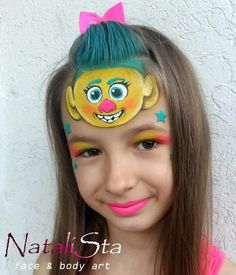 Painting Costume, Girl Face Painting, Face Art Makeup, Eye Makeup Pictures, Troll Face, Dramatic Makeup, Unicorn Face