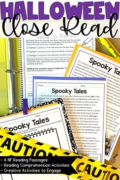 halloween close read for kids and adults