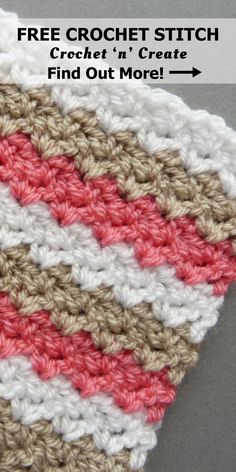 a crocheted dishcloth with the words free crochet stitch on it