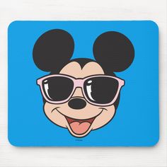 a mouse with sunglasses on it's face