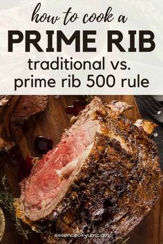 how to cook a prime rib traditional vs 500 degree method