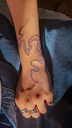 a person with a tattoo on their arm