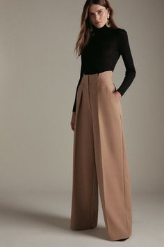 Summer Interview Outfit, Wide Leg Trousers Outfit, Business Casual Women, Wide Leg Pants Outfit, High Waisted Wide Leg Pants, Business Casual Outfits For Women, Looks Party, Womens Business Casual, High Waist Pants