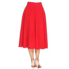 Strut or twirl with confidence in this light and breezy flared skirt. Perfect for keeping cool on a hot summer's day or for adding a touch of style whether you're off to work or a night on the town, this polyester and spandex skirt is as versatile as it is alluring. Simply hand wash your skirt to keep it looking new longer. Flared Midi Skirt, Floral Print Midi Skirt, Midi Skirt With Pockets, Red X, Midi Flare Skirt, Women Skirt, Printed Midi Skirt, Skirt With Pockets, White Mark