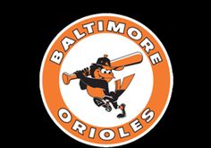 the baltimore orioles logo is shown in an orange and white circle