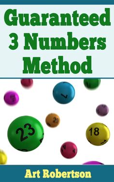 an image of the cover of a book with numbers on it and three different colored balls in