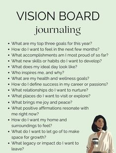 Life Goal Vision Board, Journaling Prompts To Know Yourself, Journal Category Ideas, What To Write In A Journal Ideas Aesthetic, Vision Journal Pages, Vision Board Questions Life, Better Everyday Journal, Questions To Ask Yourself Before 2024