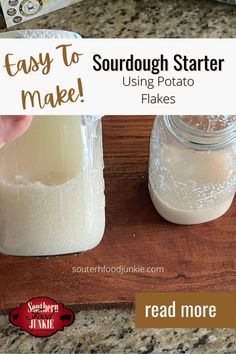 easy to make sourdough starter using potato flakes. Potato Flake Sourdough Starter, Easy Sourdough Starter, Dough Starter Recipe, Make Sourdough Starter, Gluten Free Sourdough Starter, Making Sourdough Bread