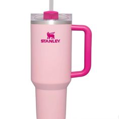 Stanley 40 oz Quencher Tumbler - Color Flamingo Stanley 40 Oz, Cute Stanley’s, Flamingo Stanley, School Bag Essentials