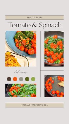 Brighten up your dinner plate with these 🌟 star-studded flavors 🌟! Sautéed spinach & tomatoes is the perfect way to enjoy two of nature's gifts in one delightful dish. With vibrant colors, mouth-watering texture, and a taste that's out of this world, this recipe is a guaranteed crowd-pleaser! 🥳