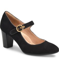 Petra | Sofft Shoe Sofft Shoes, Suede Fashion, Shoes And Boots, Mary Jane Pumps, American Brand, Suede Pumps, Dillard's, Black Suede, Pumps Heels