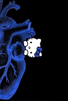 an image of a heart and brain in blue