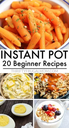 an image of instant pot dinner recipe collage