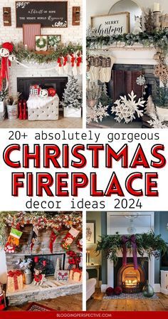 christmas fireplace decor ideas for the holiday season