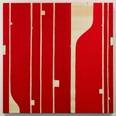 a red wall with white lines on it and the words pilsanapa painting c l ef mixed media canvass, 24 x 34 inches 2011