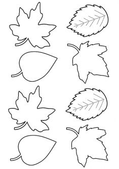 fall leaves coloring page for kids to print out and color on their own autumn leaves