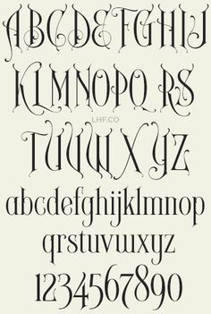 the upper and lower letters of an old fashioned font, with black ink on white paper