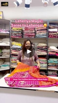 88K views · 2K reactions | Transform Tradition: Gorgeous Leheriya Saree Reimagined as a Lehenga! 🥰

Store- @naaz_the_fashion_boutique 
.
.
Collection Includes (For Women) -
• Lehengas
• Bridal Collection
• Blouse
• Sarees
• Gowns
• Suits
• Dress Material
• Kurti
• Pants
• Tops
• Designer Masks 
• Shrugs 
• Also into Stitching and Designing
.
.
Address - 108 Raj Palace, Mhow Naka Square, Near Lotus Showroom, Indore
.
.
Contact - 9301410008
.
.
#glamindore #indorefashion #indorefashiontrends #indorefashionblogger #indorefashionupdates #indoreupdates #indoreboutique #boutiqueshopping #boutiquecollection #indorecity #lehengainspiration #boutiquefabric #indoregirls #indoreshopping #indoreshop #indorefashion #recycle #recycling #naazthefashionboutique #naaz #naazbyvandanajain | Naaz by Vandana Shrug With Lehenga, Leheriya Lehenga, Leheriya Saree, Shrug For Dresses