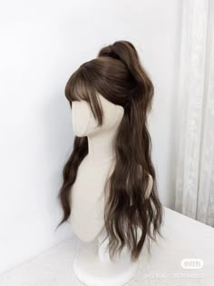 Korean Wigs, Hair Stages, Hair Stayl, Korean Short Hair, Hair Style Korea, Aesthetic Korean, Ribbon Hairstyle, Hair Advice, Pretty Hair Color