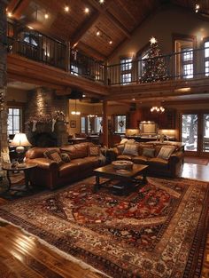 a living room filled with furniture and a fire place